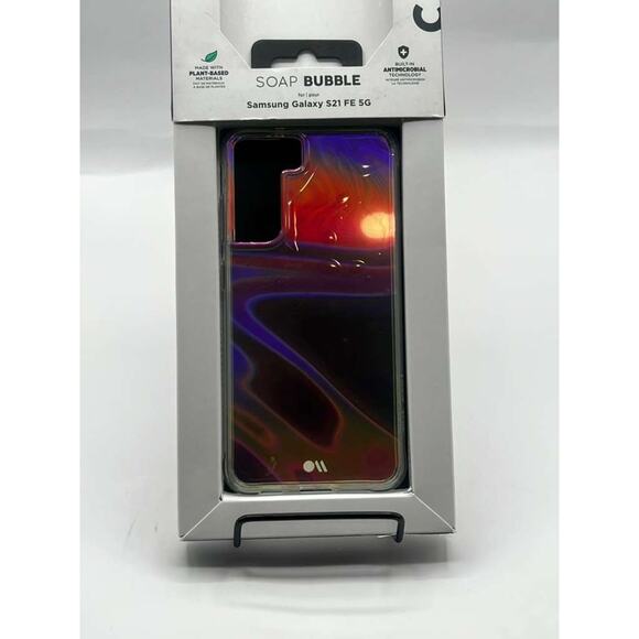 Case-Mate Soap Bubble Case for Samsung Galaxy S21 FE 5G Iridescent Clear Cover - Picture 2 of 3